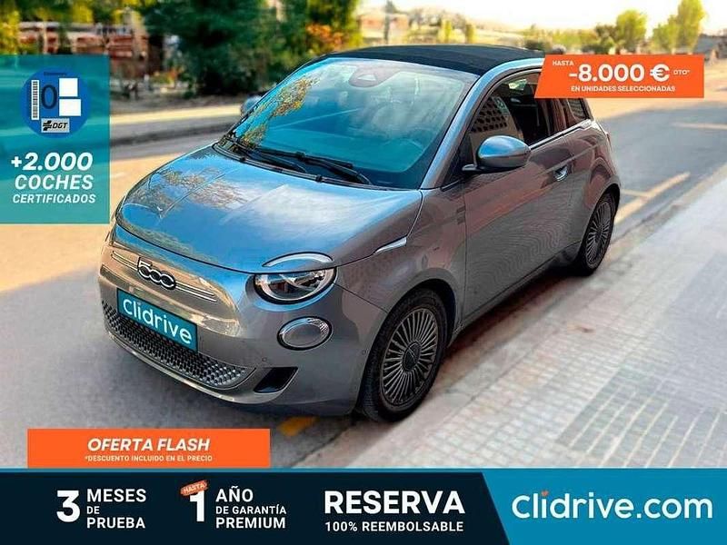 Gris Usado 2021 Fiat 500e Icon Descapotable | 18.590 € - Imagen 1/3