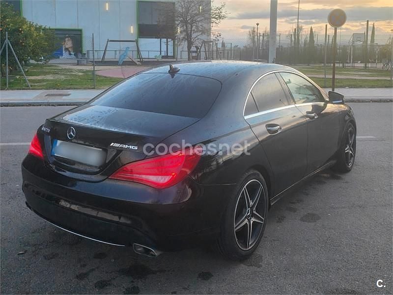 Usado Mercedes CLA220 AMG line 170 CV (125 kW) 2014 Negro Berlina