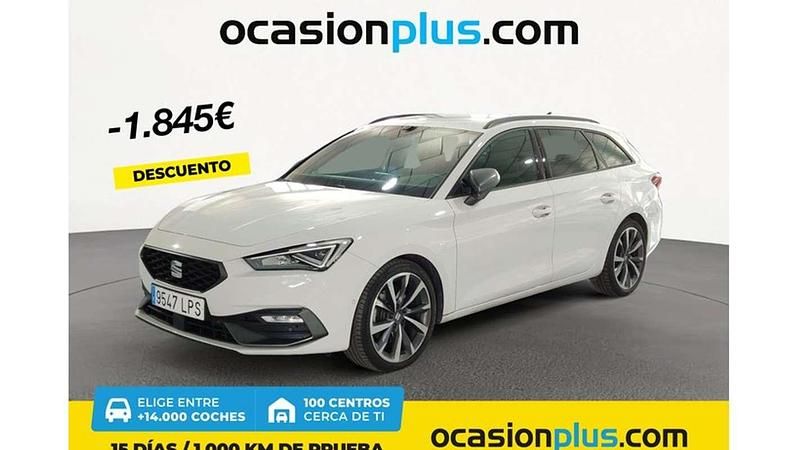 Blanco Usado 2021 Seat Leon ST FR Familiar | 18.455 € (Precio justo) - Imagen 1/4