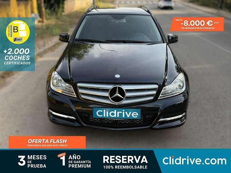 Negro Usado 2013 Mercedes C180 Elegance Familiar | 8390 € (Buen precio) - Imagen 1/3