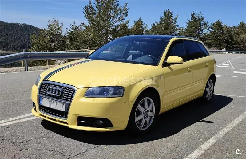 Usado Audi A3 Ambiente 170 CV (125 kW) 2007 Amarillo Utilitario