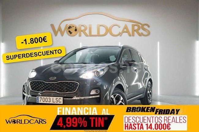 Negro Usado 2021 Kia Sportage Plus SUV | 20.775 € (Precio justo) - Imagen 1/4