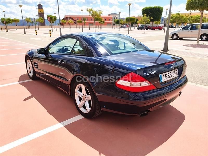 Usado Mercedes SL350 272 CV (200 kW) 2008 Azul Descapotable