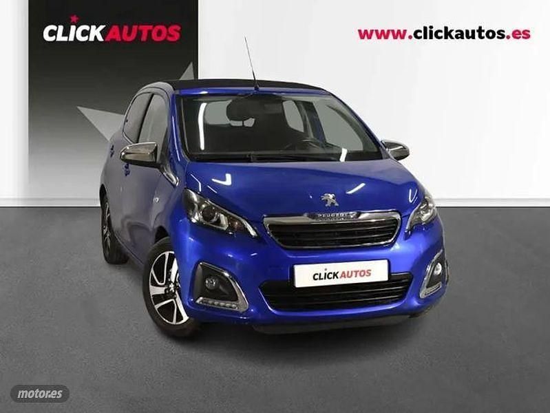 Usado Peugeot 108 Allure 72 CV (52 kW) 2021 Azul Descapotable