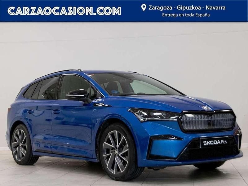 Azul Usado 2021 Skoda Enyaq iV SportLine SUV | 24.900 € (Precio justo) - Imagen 1/4