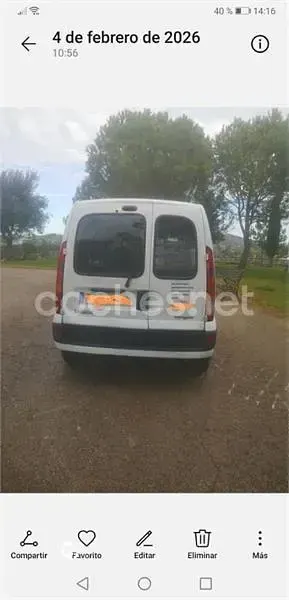 Usado Renault Kangoo Expression 85 CV (62 kW) 2009 Blanco Familiar