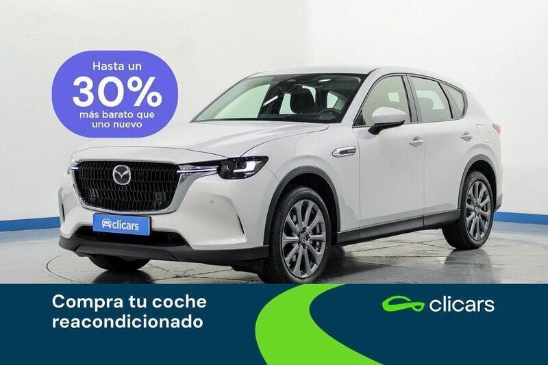 Blanco Nuevo 2025 Mazda CX-60 Exclusive-Line SUV | 43.890 € (Precio justo) - Imagen 1/4