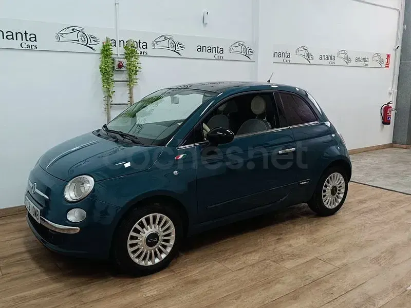 Usado Fiat 500 Pop 75 CV (55 kW) 2009 Verde Descapotable