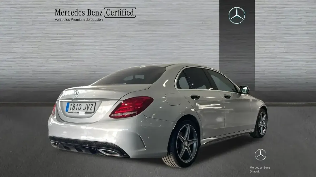 Usado Mercedes C220 AMG 170 CV (125 kW) 2016 Plata iridio Berlina