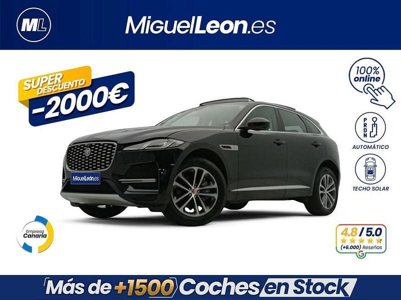 Negro Usado 2021 Jaguar F-Pace SUV | 29.985 € (Precio justo) - Imagen 1/3