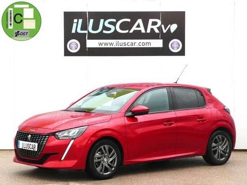 Usado Peugeot 208 Style 101 CV (74 kW) 2021 Rojo elixir Utilitario
