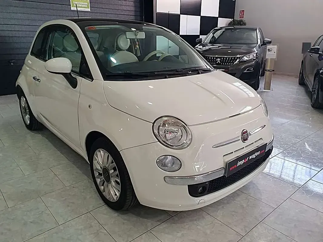 Usado Fiat 500 Lounge 69 CV (50 kW) 2015 Blanco Utilitario