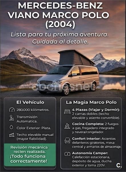 Usado Mercedes Viano 150 CV (110 kW) 2004 Gris / plata Monovolumen