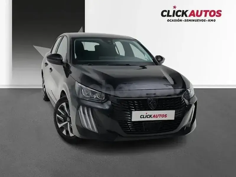 Usado Peugeot 208 Active 100 CV (73 kW) 2024 Negro Utilitario
