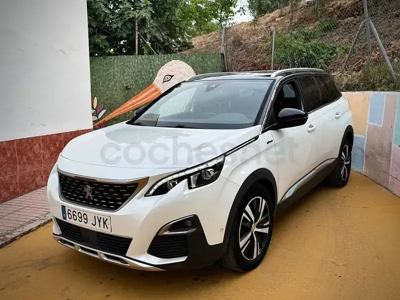 Usado Peugeot 5008 GT-line 150 CV (110 kW) 2017 Blanco SUV
