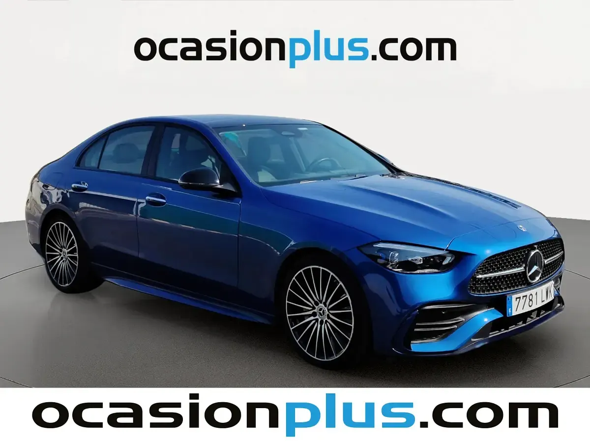 Usado Mercedes C200 AMG 204 CV (150 kW) 2022 Azul Berlina