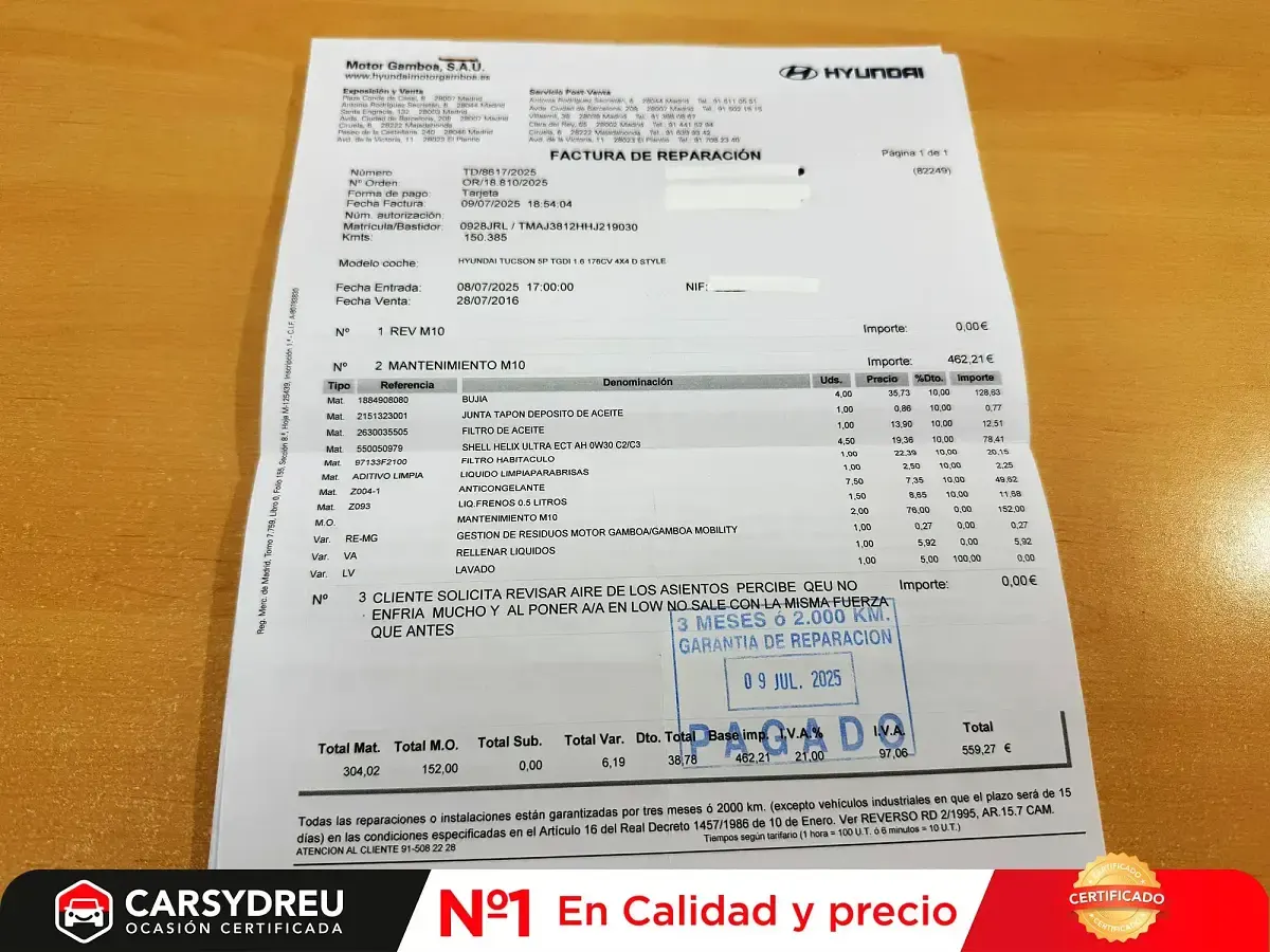 Usado Hyundai Tucson Style 177 CV (130 kW) 2016 Gris / plata SUV