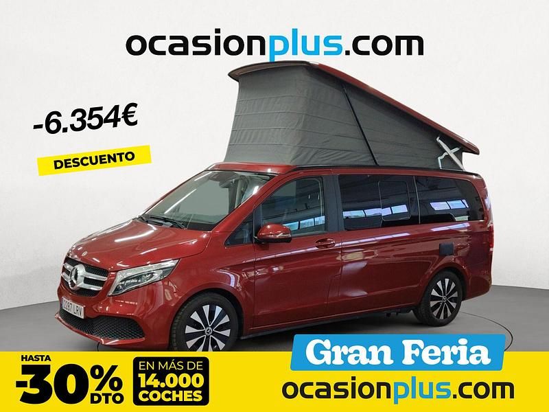 Rojo Usado 2021 Mercedes V250 Marco Polo Monovolumen | 69.900 € (Caro) - Imagen 1/4