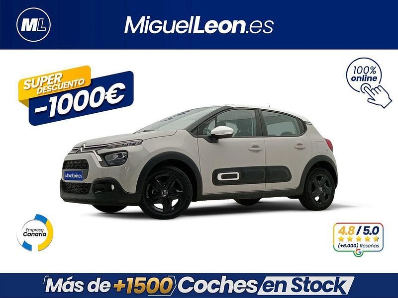 Beige Usado 2022 Citroën C3 Feel Utilitario | 9985 € (Precio justo) - Imagen 1/3