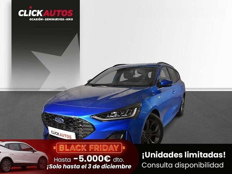 Azul Usado 2024 Ford Focus ST-Line Familiar | 21.100 € (Precio justo) - Imagen 1/4