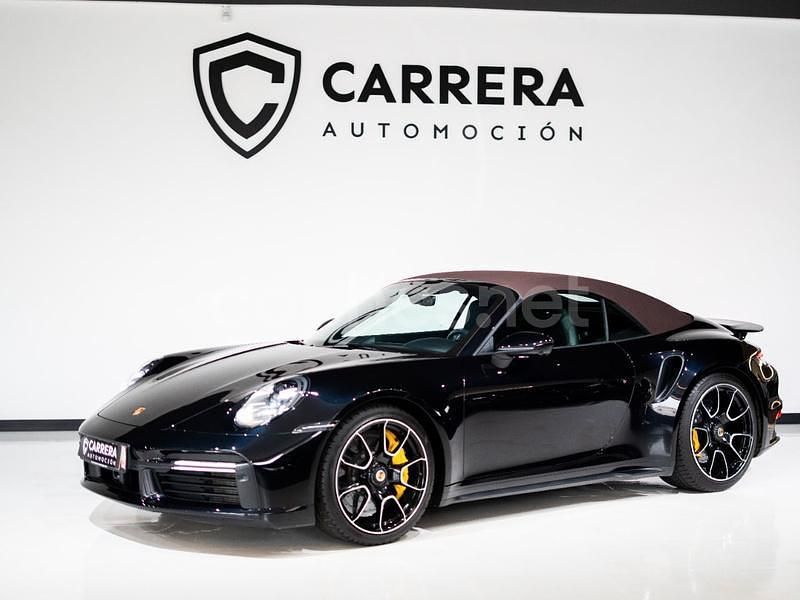 Negro Usado 2020 Porsche 911 Turbo S Cabriolet Descapotable | 219.900 € - Imagen 1/4