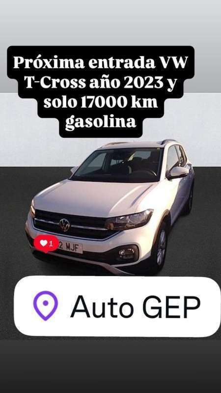Blanco Usado 2023 VW T-Cross Advance SUV | 19.499 € (Precio justo) - Imagen 1/1