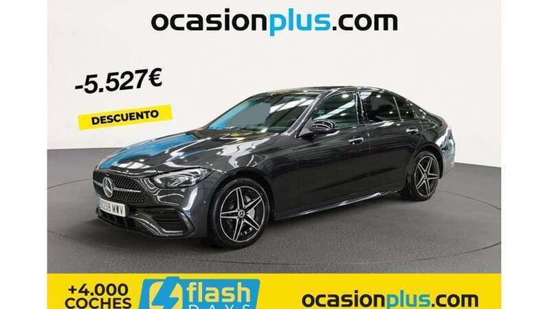 Gris Usado 2024 Mercedes C300e Berlina | 55.273 € (Precio justo) - Imagen 1/4