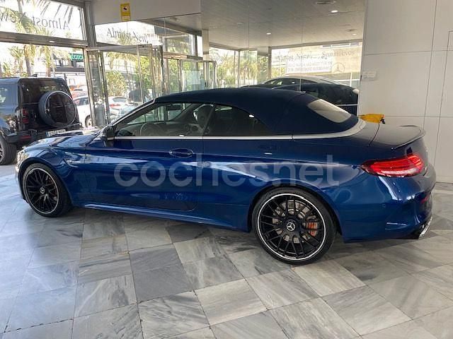 Usado Mercedes C63 AMG 476 CV (350 kW) 2019 Azul Descapotable