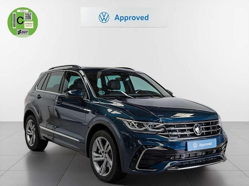 Azul Usado 2021 VW Tiguan R-line SUV | 27.290 € (Precio justo) - Imagen 1/4