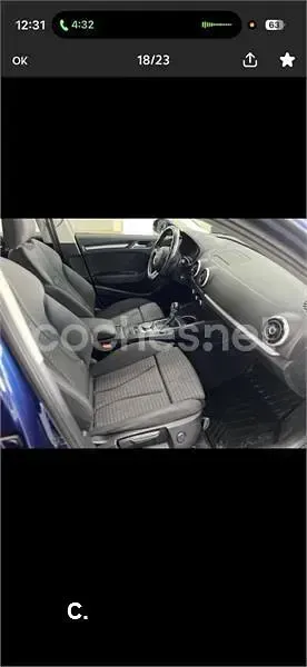 Usado Audi A3 150 CV (110 kW) 2015 Azul Berlina