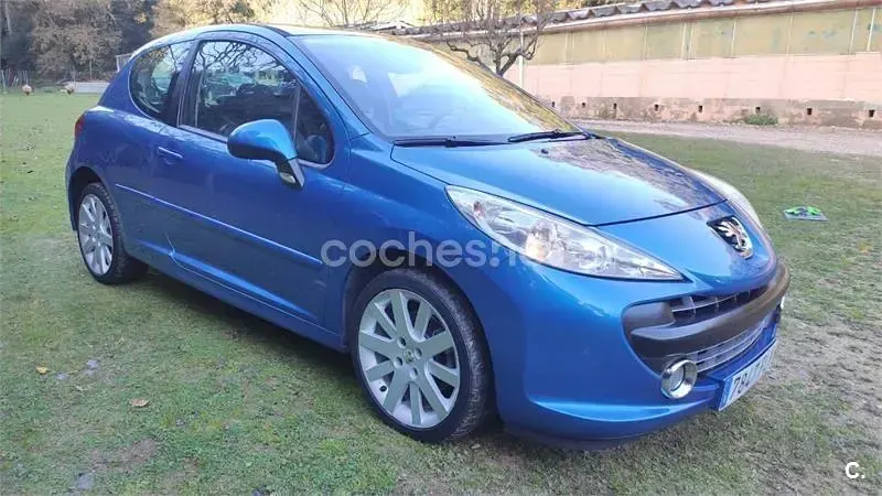 Usado Peugeot 207 GT 150 CV (110 kW) 2007 Azul Berlina