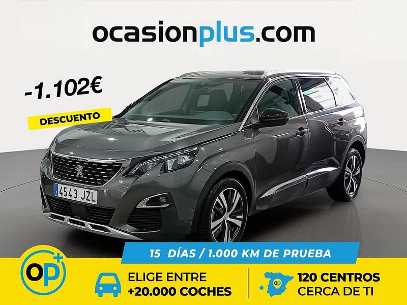 Usado Peugeot 5008 GT-line 150 CV (110 kW) 2017 Gris Monovolumen