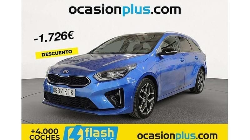 Azul Usado 2019 Kia Ceed GT GT-Line Familiar | 15.637 € (Precio justo) - Imagen 1/4