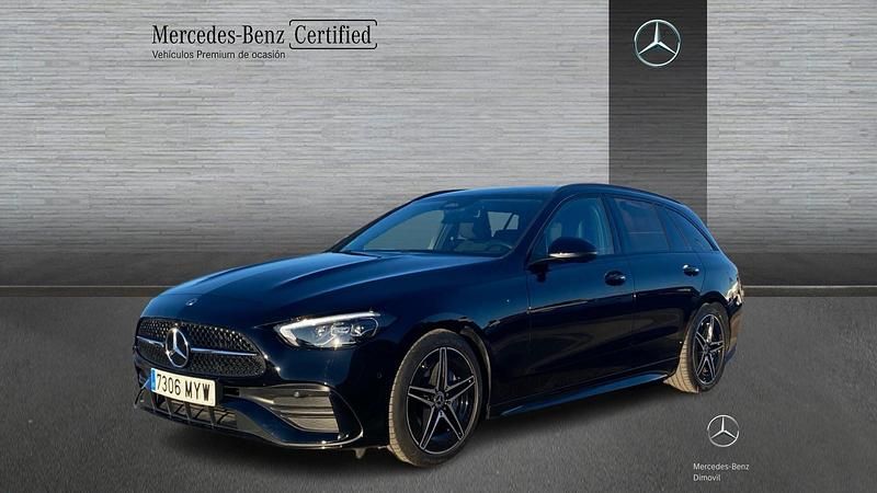 Negro Usado 2025 Mercedes C220 AMG line Familiar | 50.900 € (Un poco caro) - Imagen 1/4