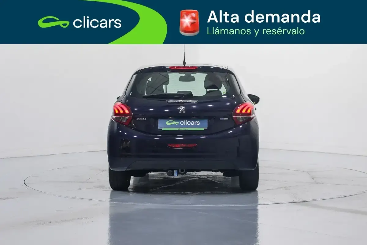 Usado Peugeot 208 Allure 110 CV (80 kW) 2017 Azul Utilitario