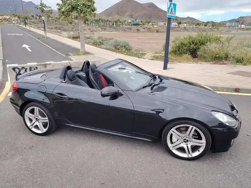 Usado Mercedes SLK200 Edition 184 CV (135 kW) 2010 Negro Descapotable