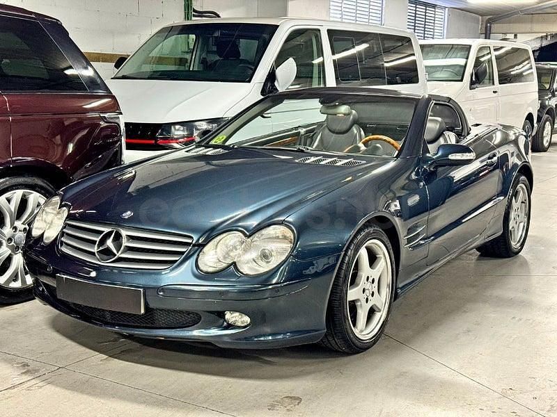 Usado Mercedes SL500 306 CV (225 kW) 2001 Azul Descapotable