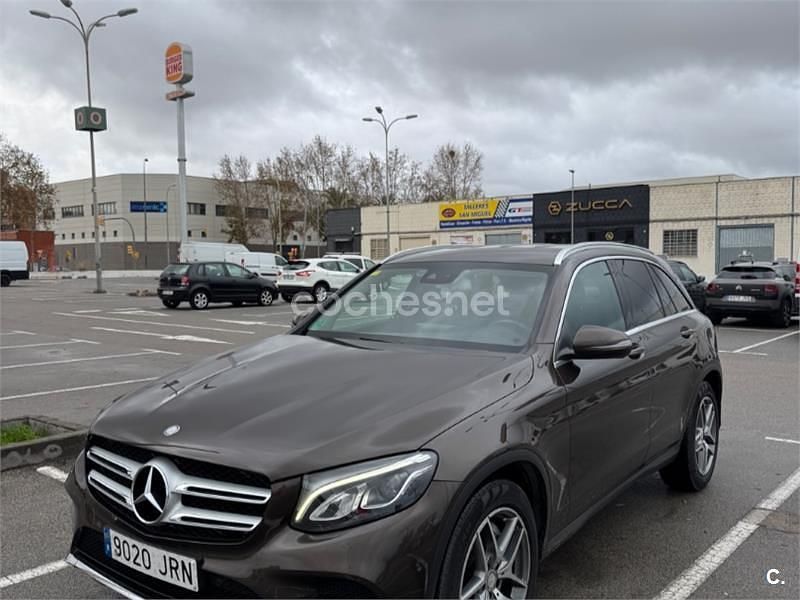 Usado Mercedes GLC220 AMG line 170 CV (125 kW) 2016 Marrón SUV