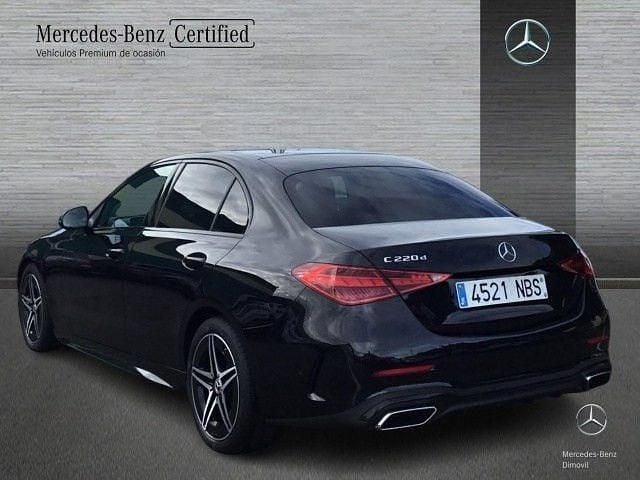 Usado Mercedes C220 AMG line 200 CV (147 kW) 2025 Negro obsidiana Berlina