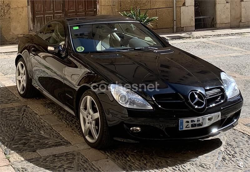 Usado Mercedes SLK200 163 CV (119 kW) 2004 Negro Descapotable