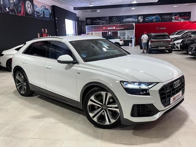 Usado Audi Q8 S-Line 286 CV (210 kW) 2019 Blanco SUV