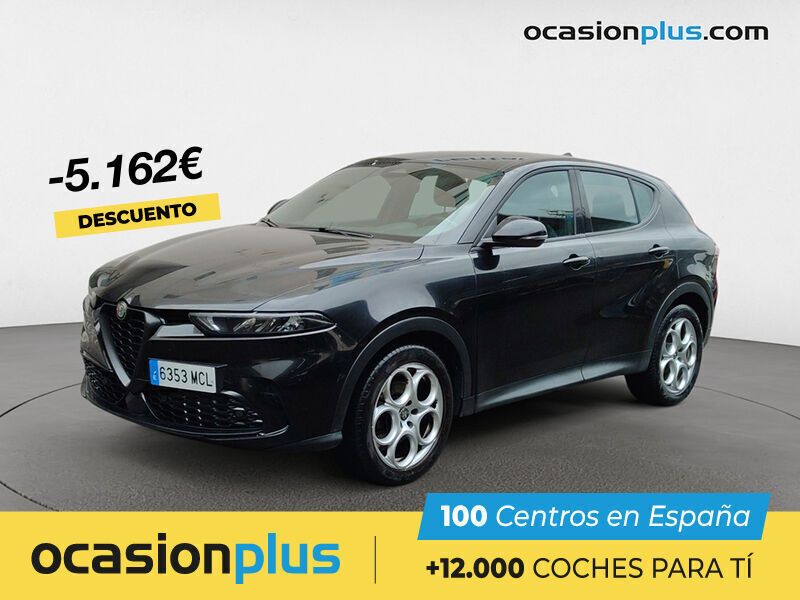 Negro Usado 2022 Alfa Romeo Tonale Sprint SUV | 24.890 € (Precio justo) - Imagen 1/4