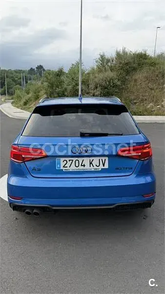 Usado Audi A3 S-Line 190 CV (139 kW) 2018 Azul Berlina