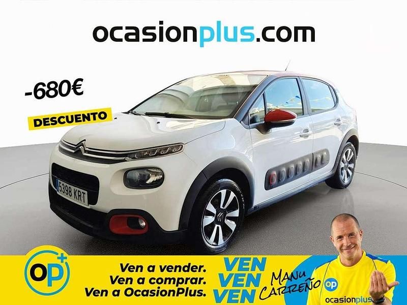 Usado Citroën C3 Feel 110 CV (80 kW) 2018 Blanco Utilitario