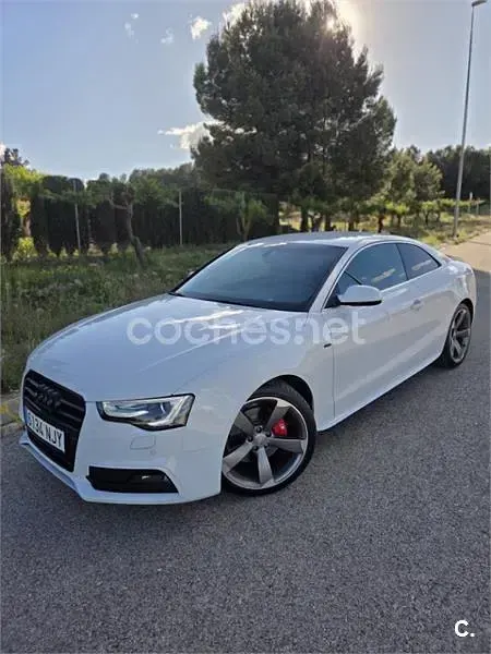 Usado Audi A5 S-Line 204 CV (150 kW) 2015 Blanco Coupe