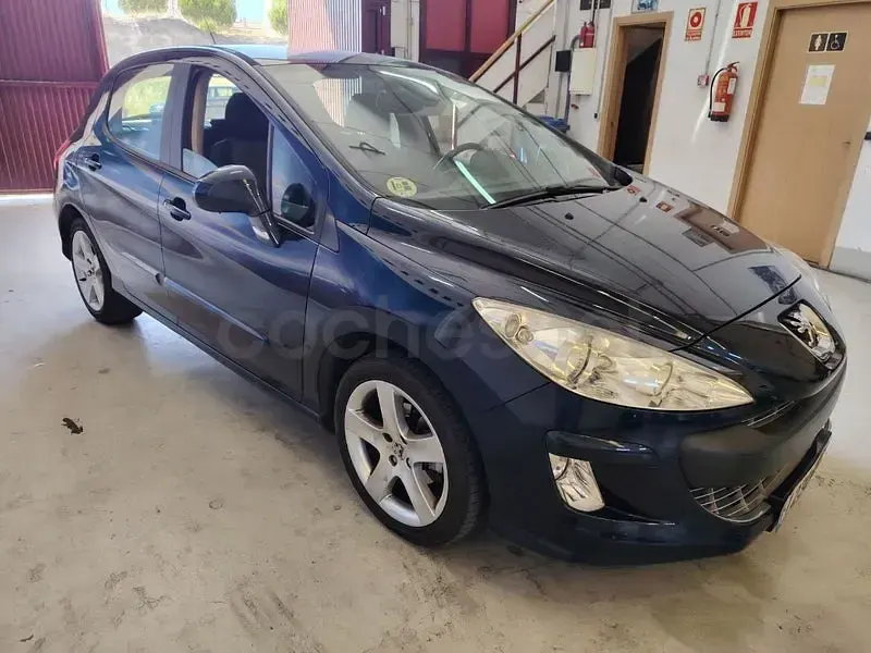 Usado Peugeot 308 Premium 110 CV (80 kW) 2009 Azul Berlina
