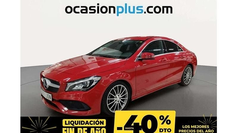 Rojo Usado 2016 Mercedes CLA200 AMG line Coupe | 23.790 € (Un poco caro) - Imagen 1/4