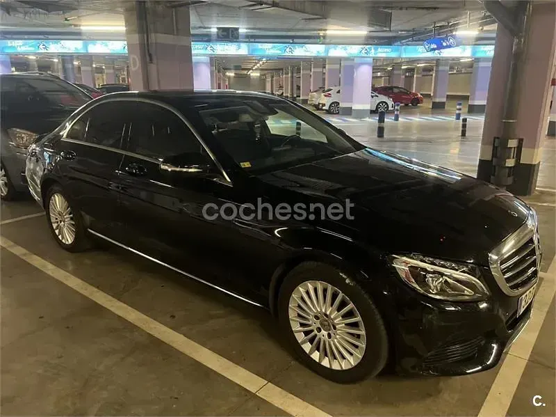 Usado Mercedes C200 Exclusive 136 CV (100 kW) 2015 Negro Berlina