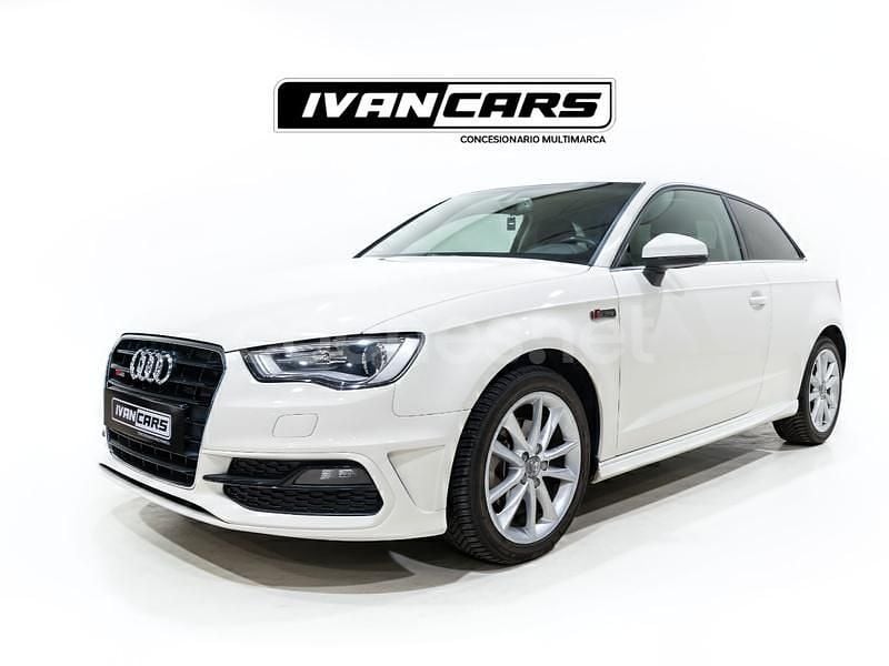 Usado Audi A3 S-Line 105 CV (77 kW) 2014 Blanco Berlina