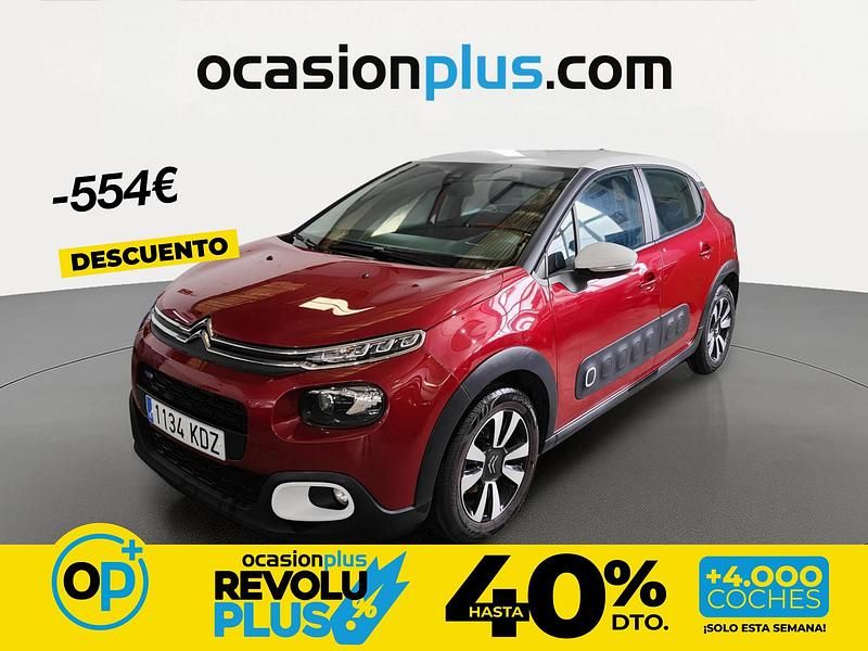 Usado Citroën C3 Feel 82 CV (60 kW) 2017 Rojo